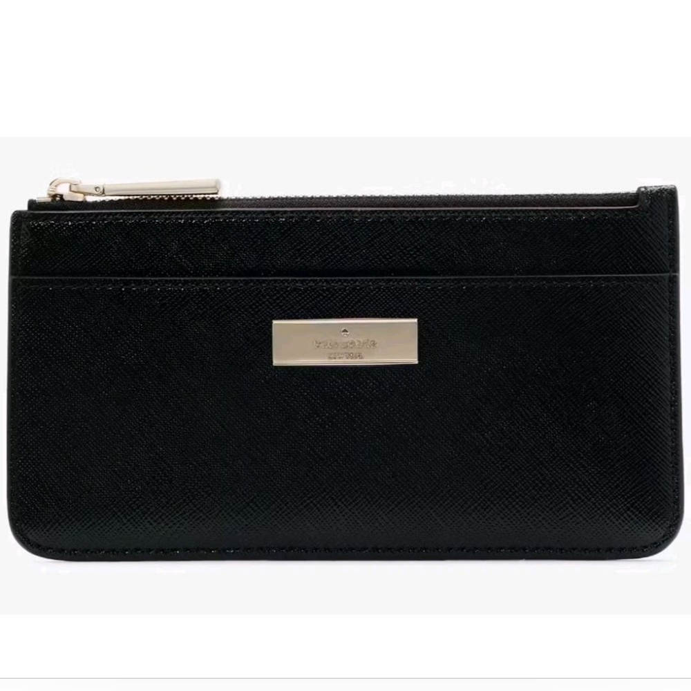 Kate Spade *Kenzie* Large Slim Cardholder Wallet in Black - Picture 5 of 14